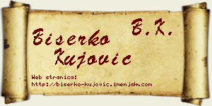 Biserko Kujović vizit kartica